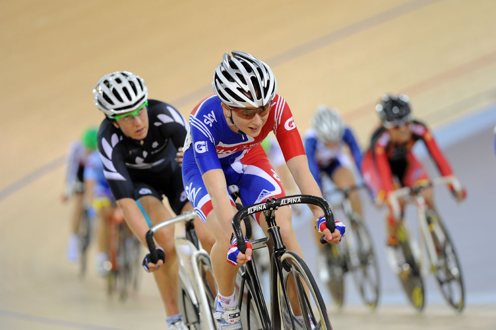 Laura Trott in omnium, London Track World Cup 2012, day three