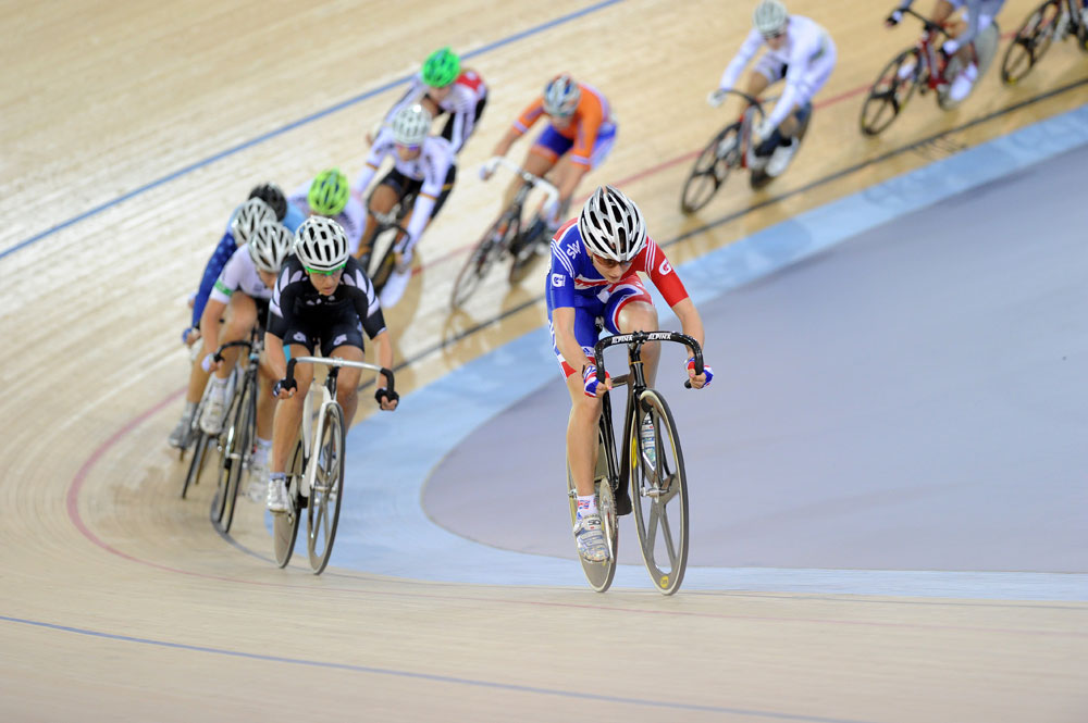 Laura Trott in omnium, London Track World Cup 2012, day three