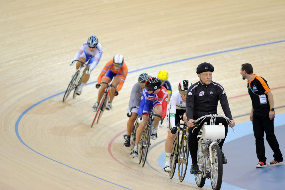 Londontwc12d4-Women's-Keirin.jpg Women's keirin, London Track World Cup 2012, day four