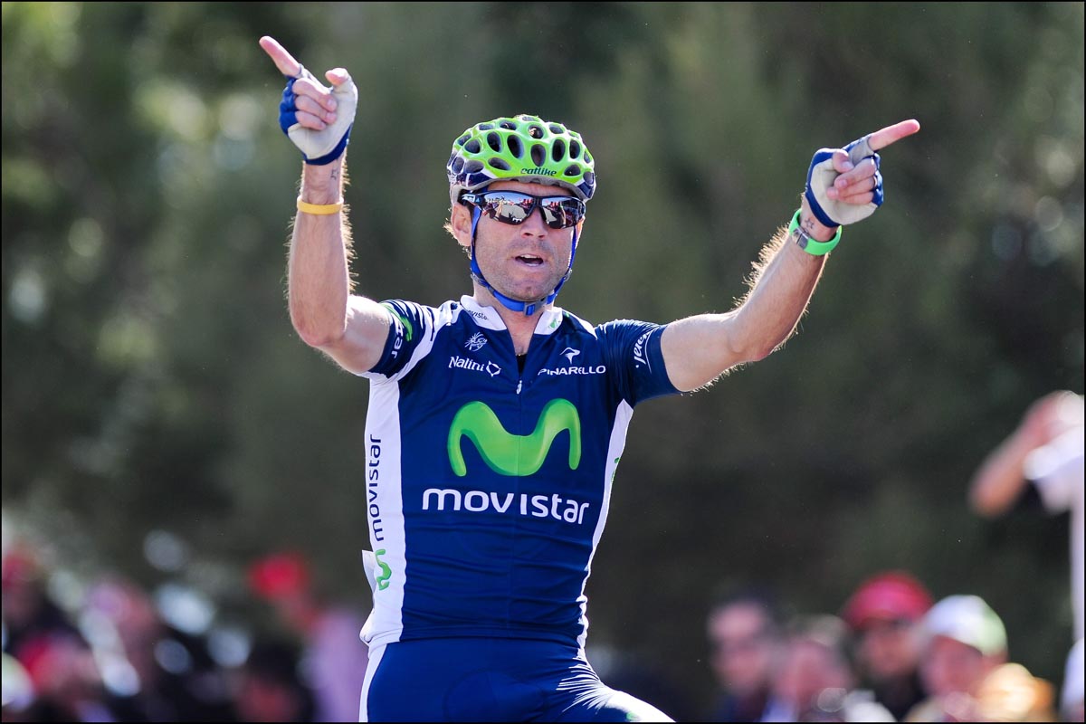 Alejandro Valverde wins stage two, Ruta del Sol 2012 Alejandro Valverde wins stage two, Ruta del Sol 2012