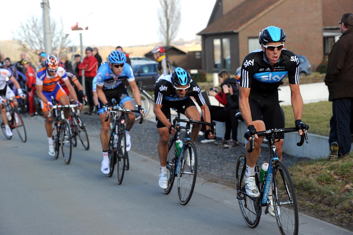 Mathew Hayman escape, Omloop Het Nieuwsblad 2012