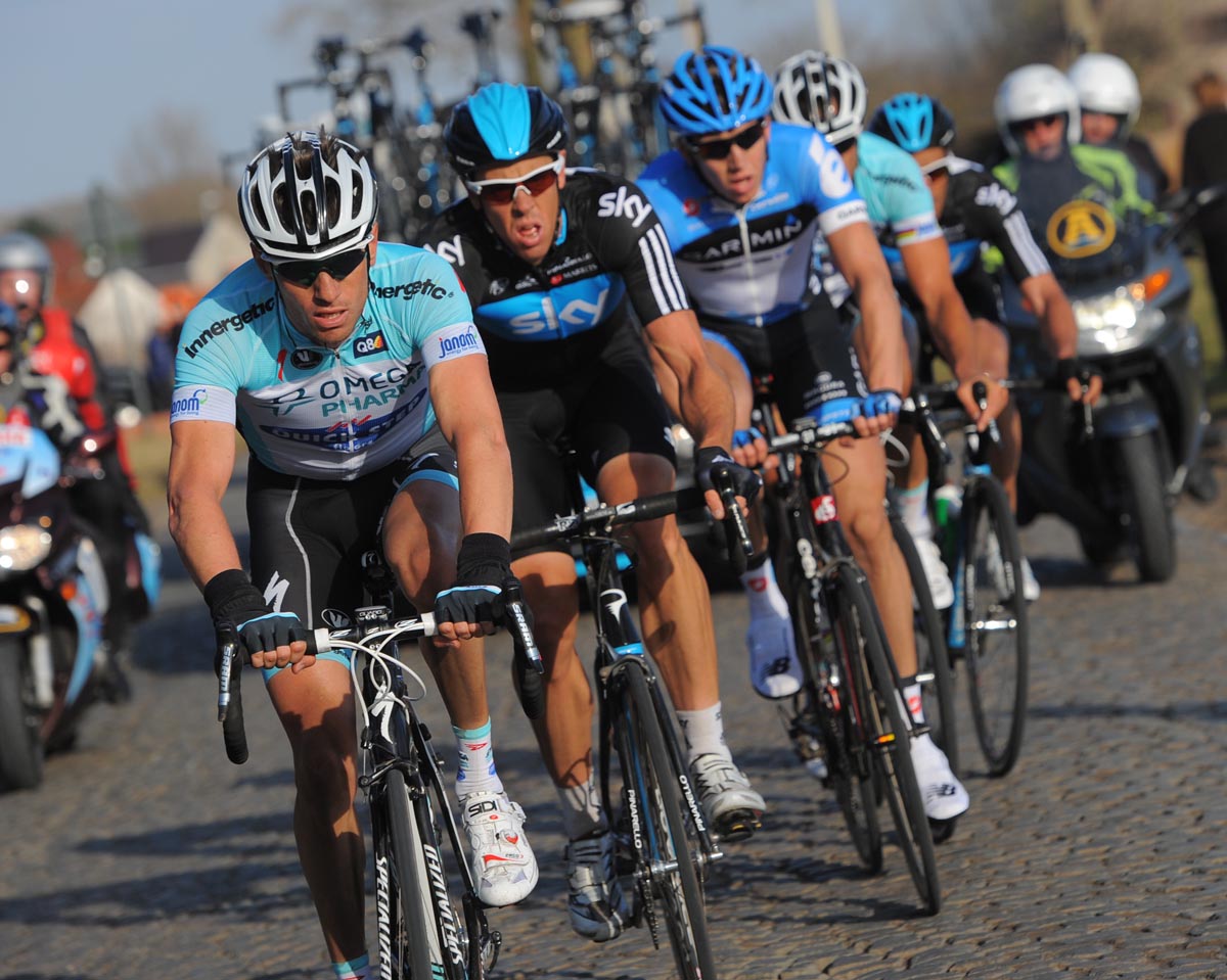Omega Pharma and Sky in escape, Omloop Het Nieuwsblad 2012