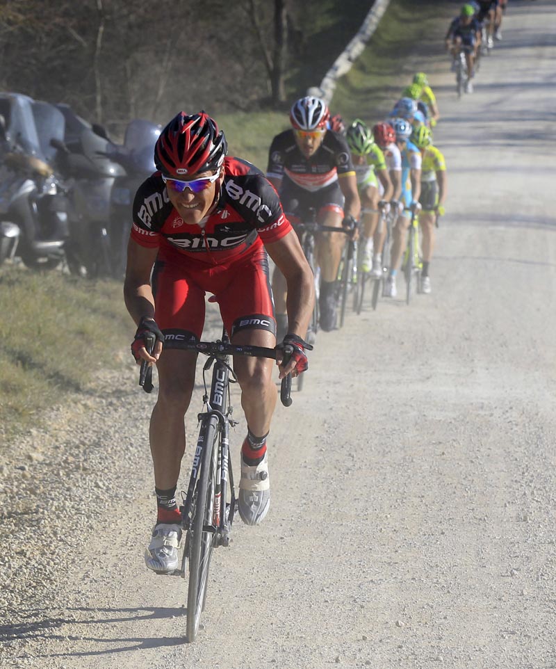 Greg Van Avermaet attacks, Strade Bianche 2012