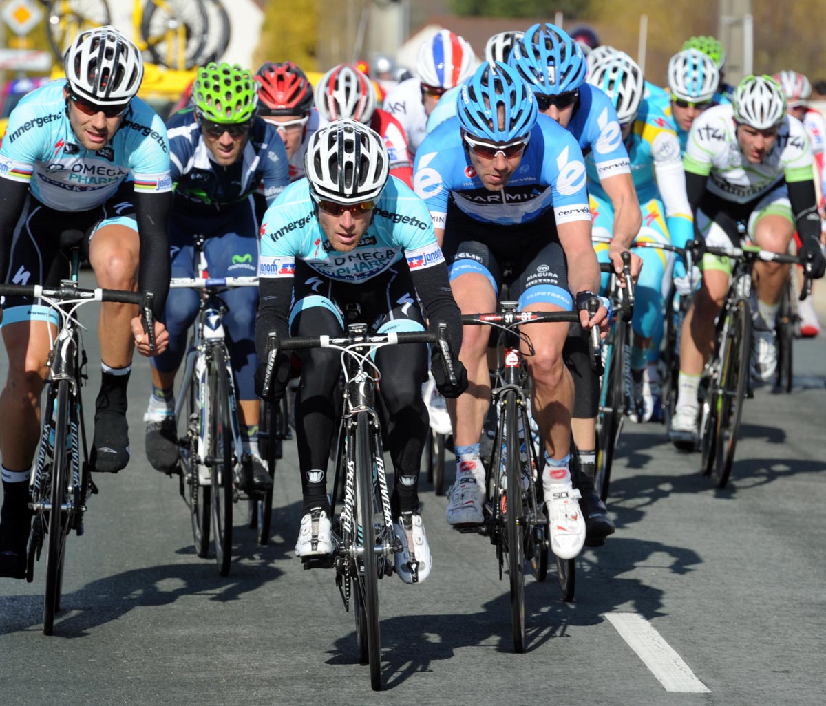 Levi Leipheimer in escape, Paris-Nice 2012, stage two