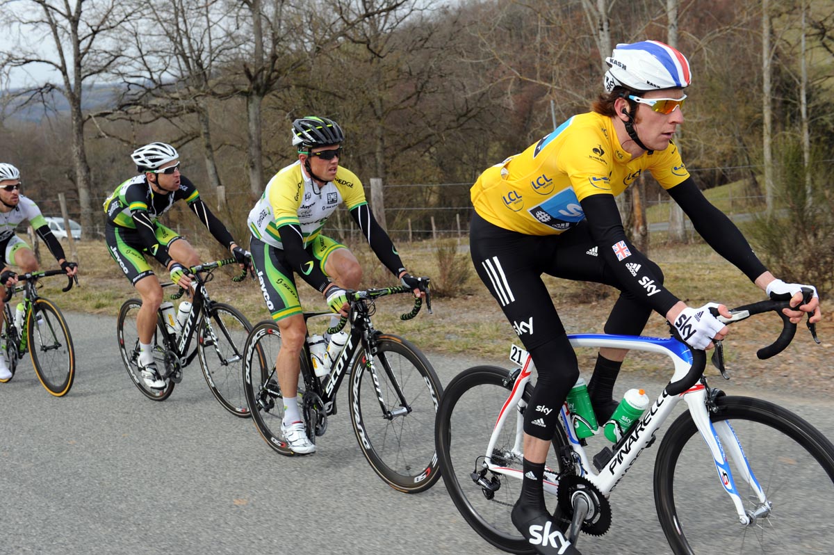 Bradley Wiggins and Simon Gerrans, Paris-Nice 2012, stage four