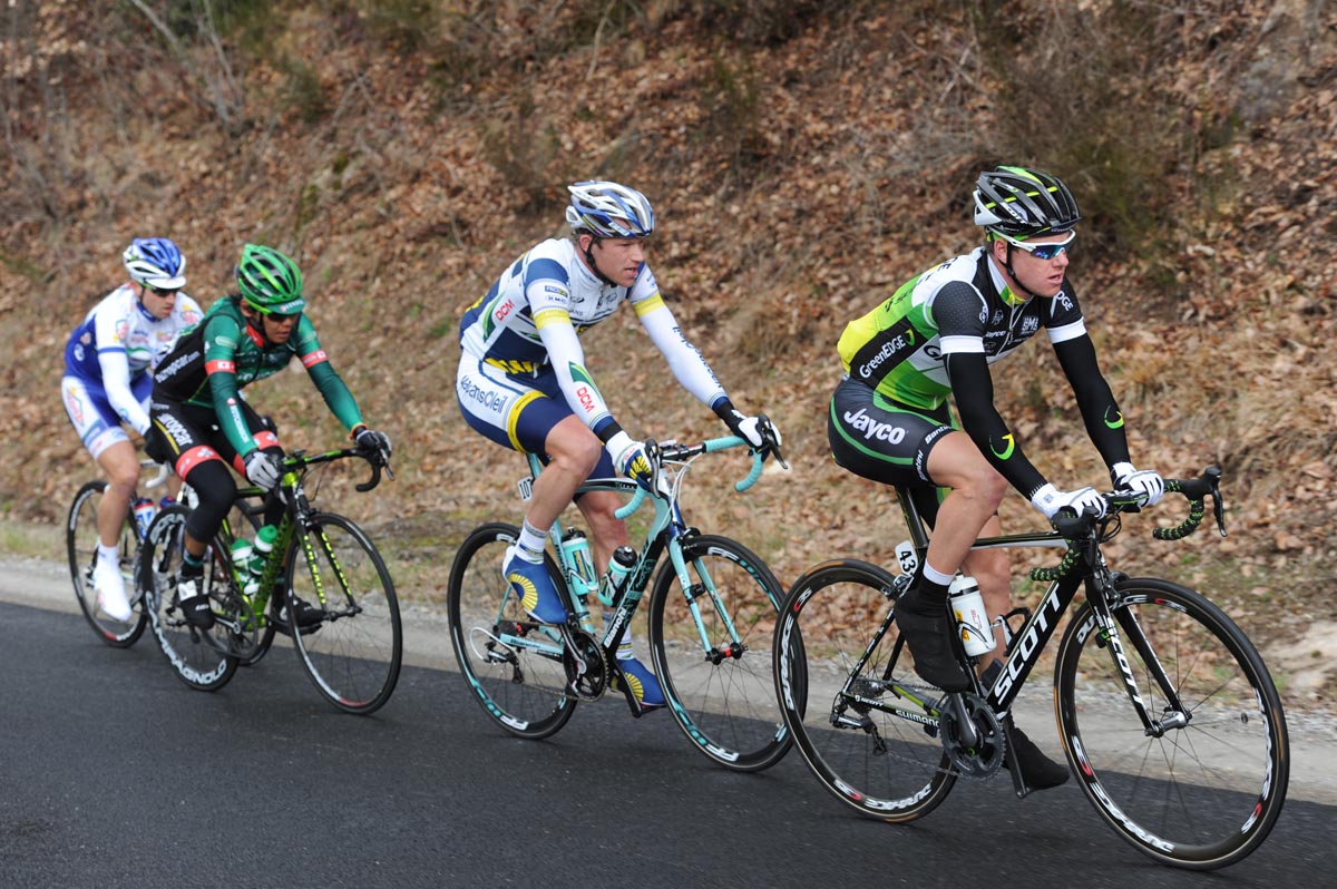 Simon Clarke heads escape, Paris-Nice 2012, stage five
