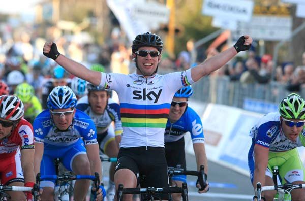 Mark Cavendish wins, Tirreno-Adriatico 2012, stage two Mark Cavendish wins, Tirreno-Adriatico 2012, stage two