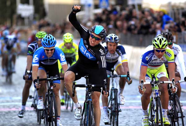 Edvald Boasson Hagen wins, Tirreno-Adriatico 2012, stage three Edvald Boasson Hagen wins, Tirreno-Adriatico 2012, stage three