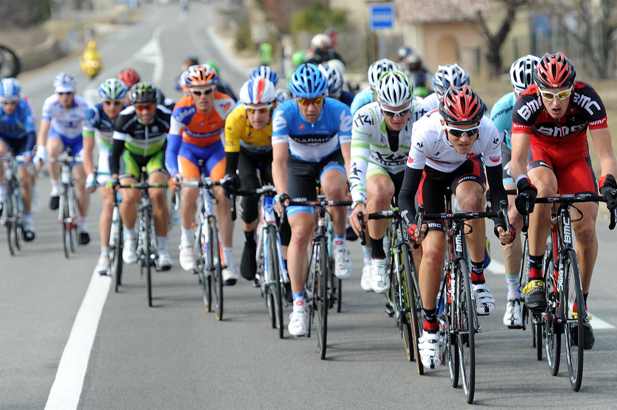 Tejay Van Garderen in early escape group, Paris-Nice 2012, stage six