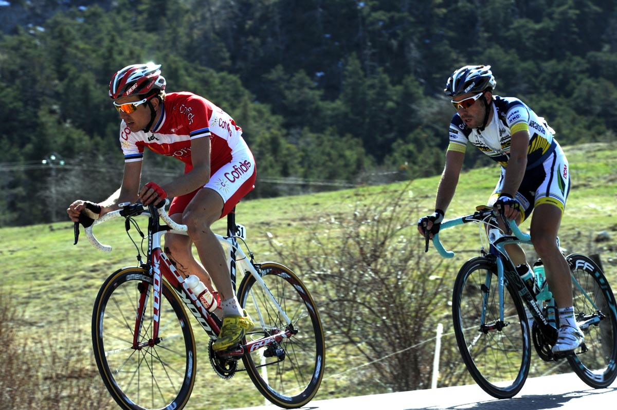 Rein Taaramae and Thomas De Gendt, Paris-Nice 2012, stage seven