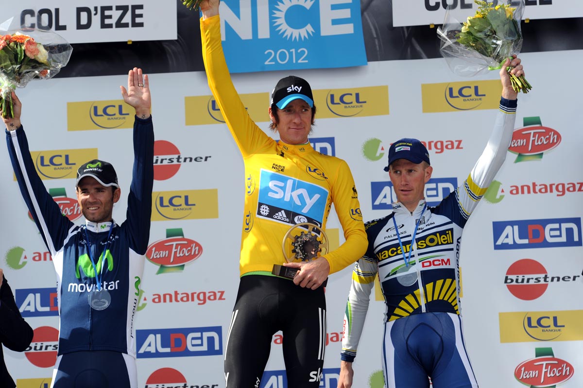 Bradley Wiggins tops 2012 Paris-Nice podium