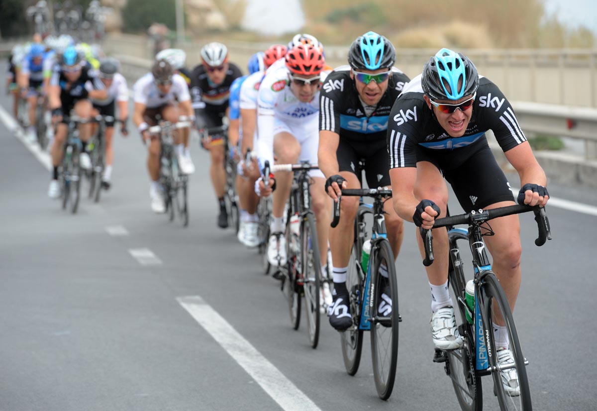 Sky chases, Milan-San Remo 2012