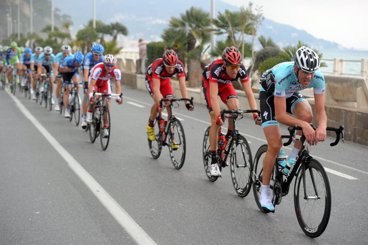 Stijn Vandenbergh leads, Milan-San Remo 2012 Stijn Vandenbergh leads, Milan-San Remo 2012