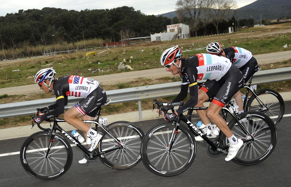Matthew Busche and Andy Schleck, Tour of Catalonia 2012, stage two