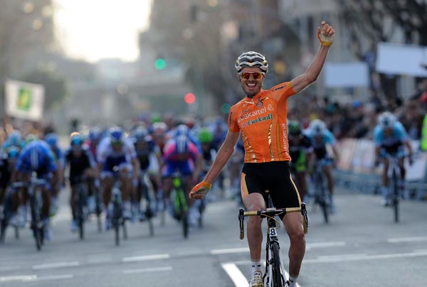Samuel Sanchez wins Tour of Catalonia 2012 stage six Samuel Sanchez wins Tour of Catalonia 2012 stage six