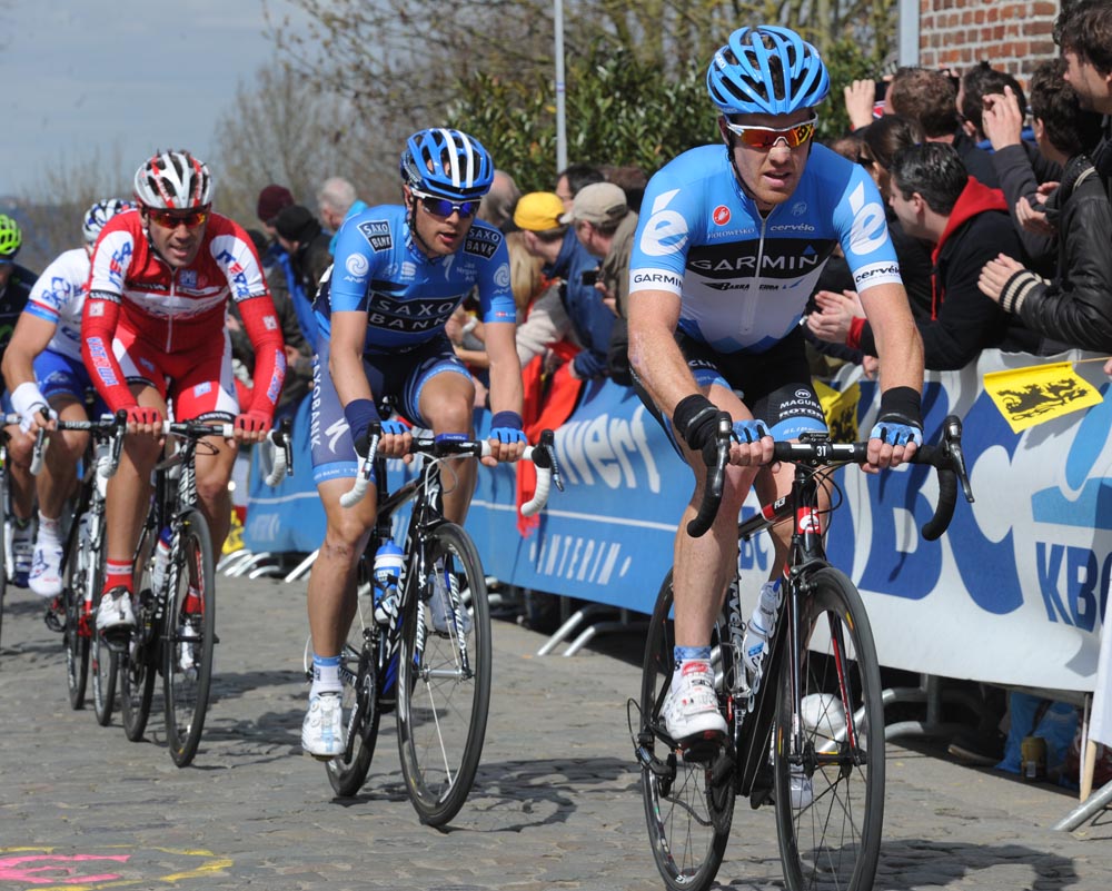 Tyler Farrar escape, Tour of Flanders 2012
