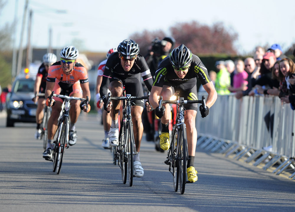 Alexandre Blain sprints, Maldon Dengie Tour 2012