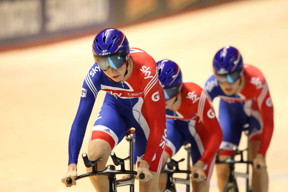 Great Britain, women's team pursuit, Track World Championships 2012, day two, evening