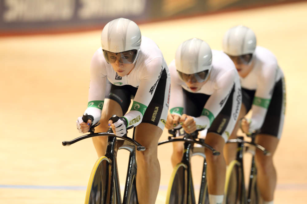 Australia, women's team pursuit, Track World Championships 2012, day two, evening
