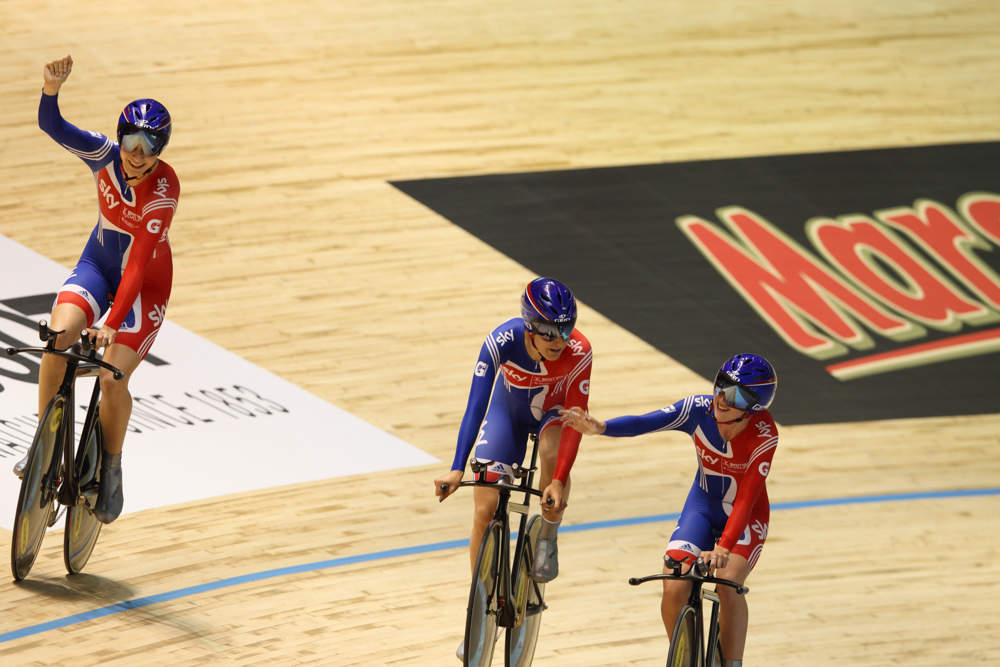 Great Britain, women's team pursuit, Track World Championships 2012, day two, evening