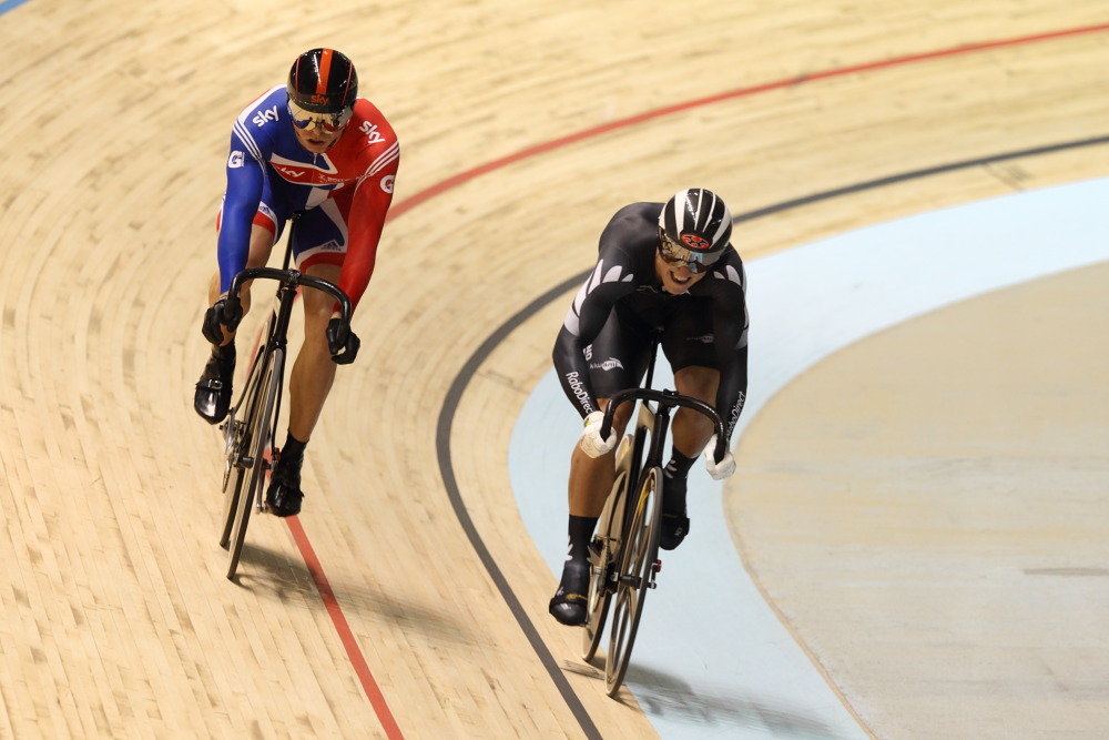 Sir Chris Hoy vs Ethan Mitchell, Track World Championships 2012, day three