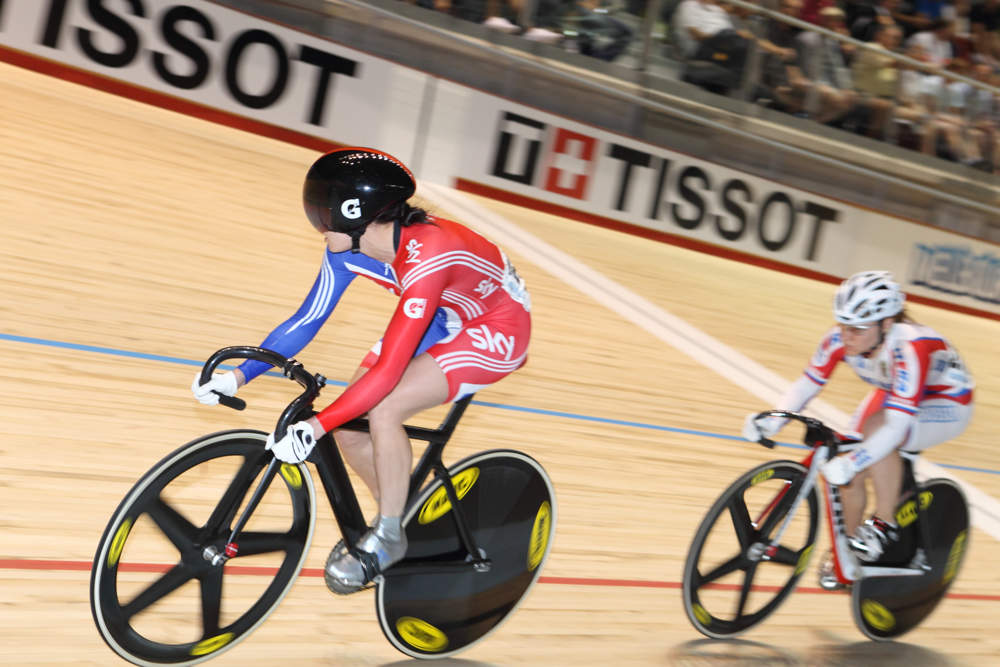 Victoria Pendleton in Keirin Repechage, Track World Championships 2012, day four