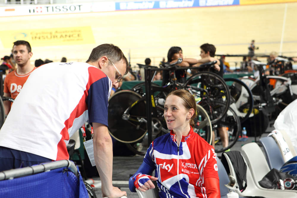 04_08_12_Day5aft_1028.jpg Paul Manning and Wendy Houvenaghel, Track World Championships 2012, day five