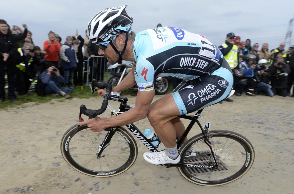 Tom Boonen solo, Paris-Roubaix 2012 Tom Boonen solo, Paris-Roubaix 2012