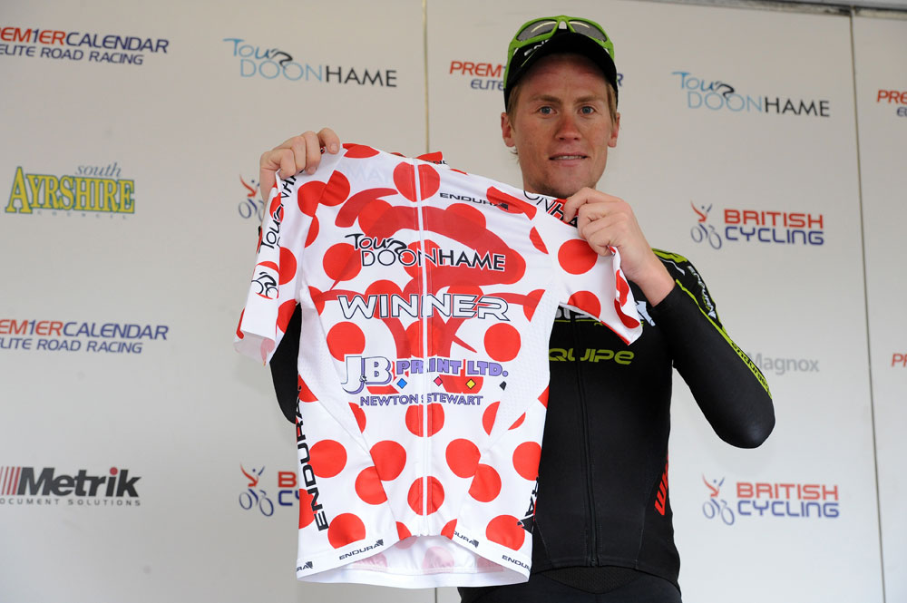 Alex Wetterall wins KoM classification, Tour DoonHame 2012, stage three