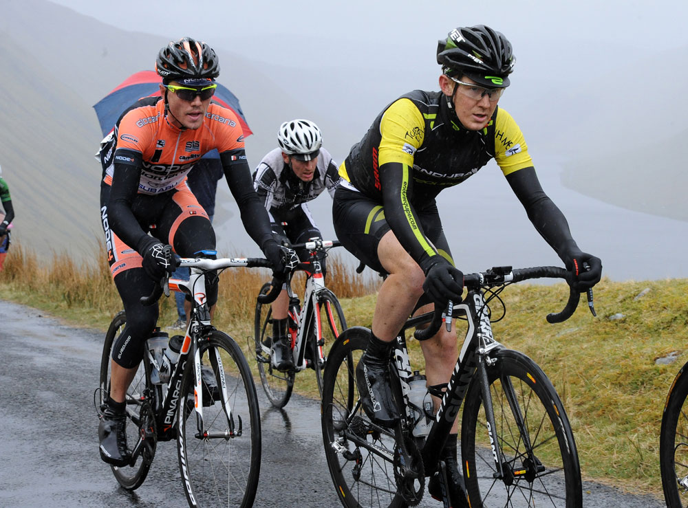 Erick Rowsell on cat one climb, Tour DoonHame 2012, stage three
