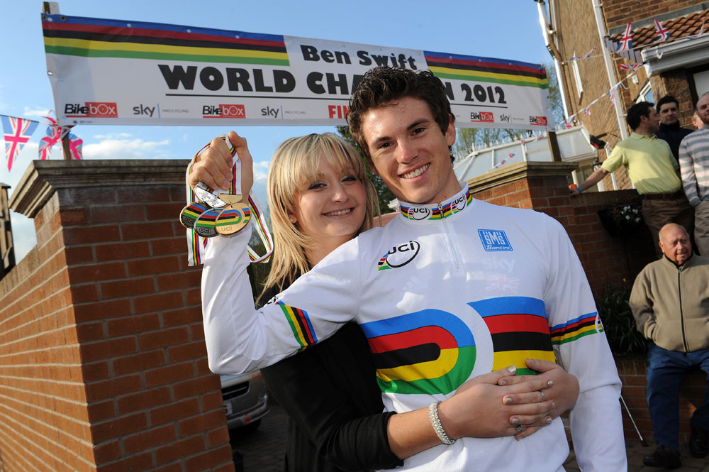 Ben Swift and Lizi Hamshaw, Ben Swift homecoming, 10 April 2012