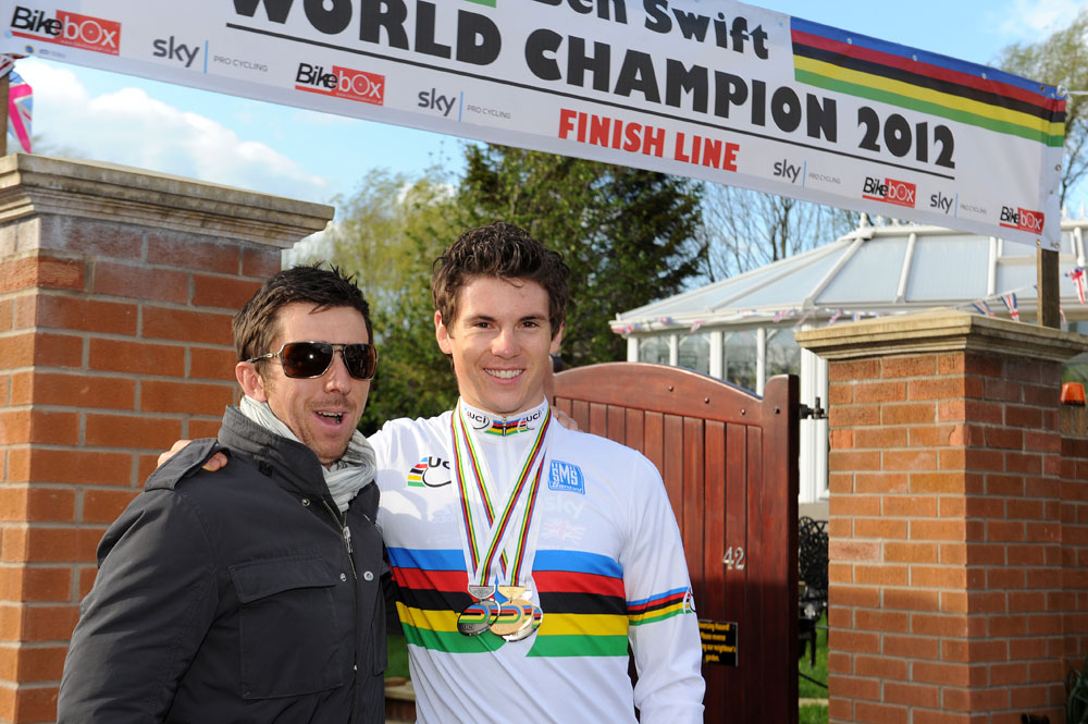 Ben Swift and Russell Downing, Ben Swift homecoming, 10 April 2012