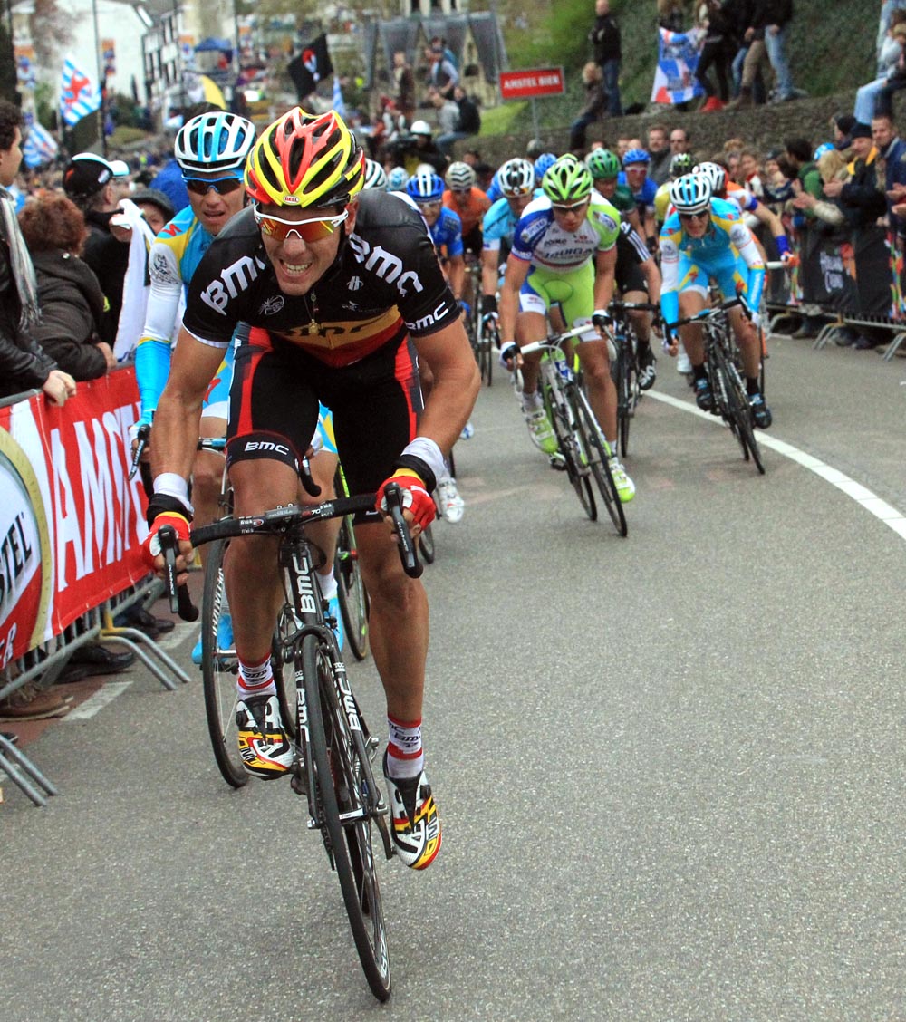 Philippe Gilbert attacks, Amstel Gold Race 2012