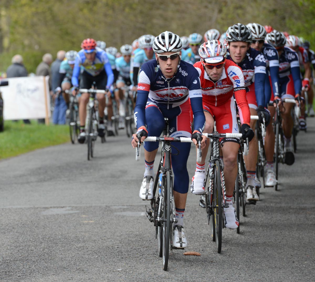 Lotto-Belisol chase, La Fleche Wallonne 2012