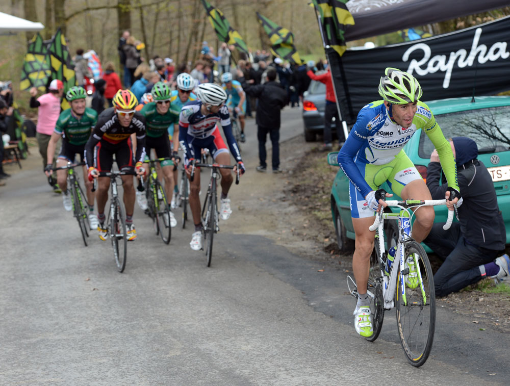 Vincenzo Nibali attacks, Liege-Bastogne-Liege
