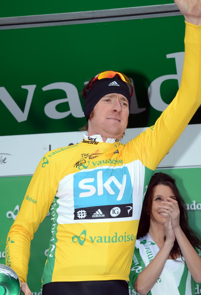 Bradley Wiggins in lead, Tour de Romandie 2012, stage one