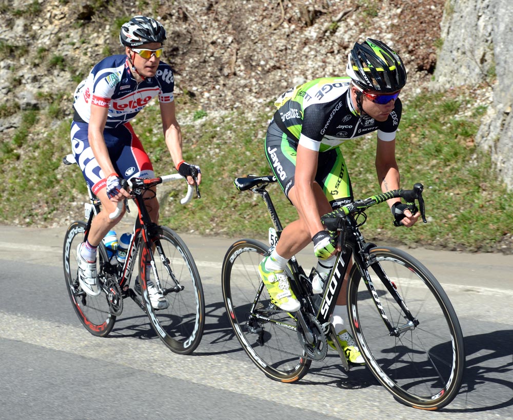 Christian Meier and Lars Bak, Tour de Romandie 2012, stage two