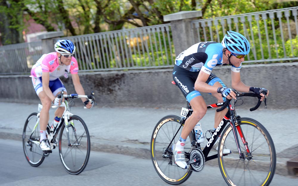 Peter Stetina attacks, Tour de Romandie 2012, stage two