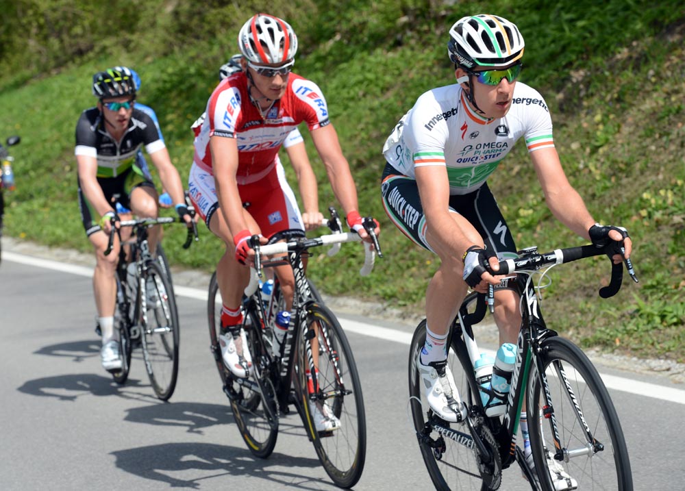 Matt Brammeier in escape, Tour de Romandie 2012, stage three