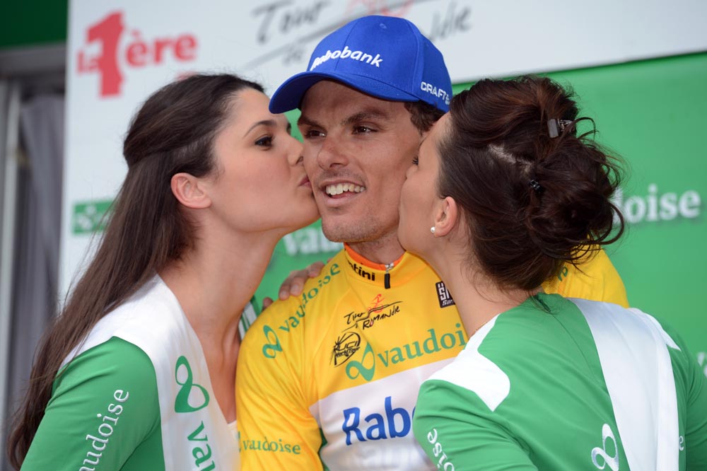 Luis Leon Sanchez takes race lead, Tour de Romandie 2012, stage four