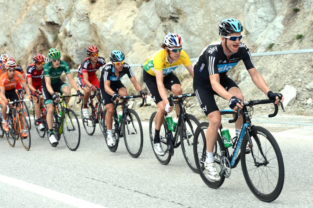 Michael Rogers and Bradley Wiggins, Tour de Romandie 2012, stage four Michael Rogers and Bradley Wiggins, Tour de Romandie 2012, stage four