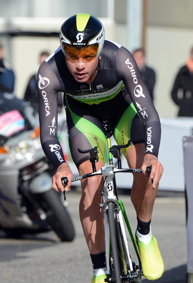 Brett Lancaster, Giro d'Italia 2012, stage one ITT