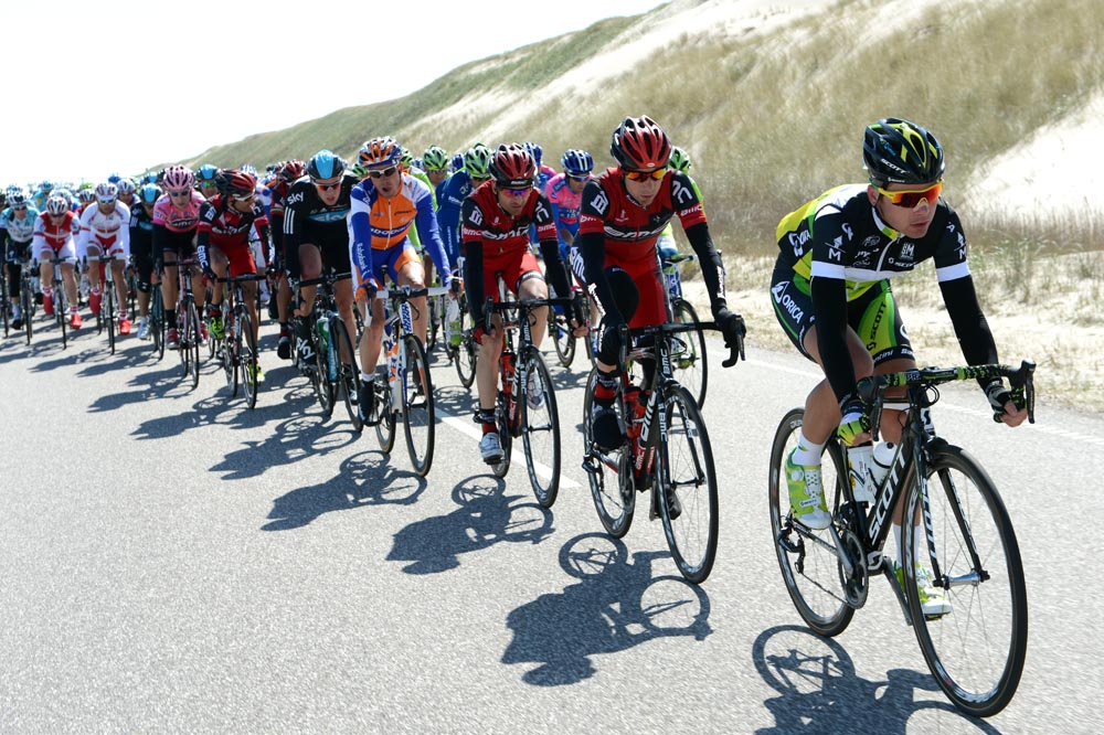 Christian Meier chases, Giro d'Italia 2012, stage two