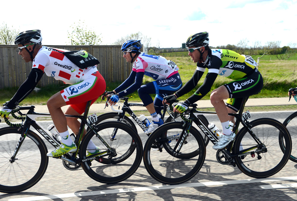 Svein Tuft and Matt Goss, Giro d'Italia 2012, stage two