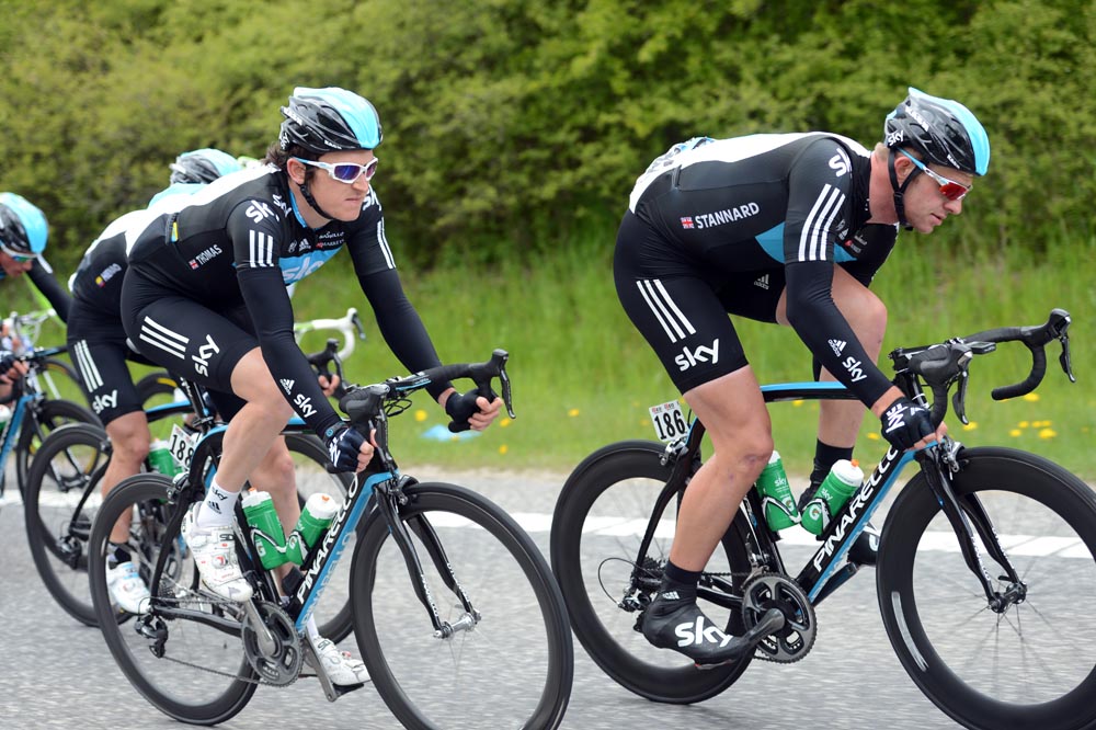 Geraint Thomas and Ian Stannard, Giro d'Italia 2012, stage three