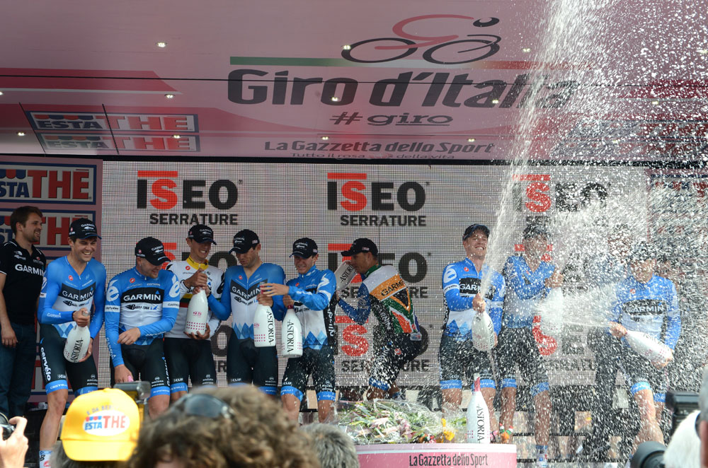Garmin-Barracuda win, Giro d'Italia 2012, stage 4 TTT