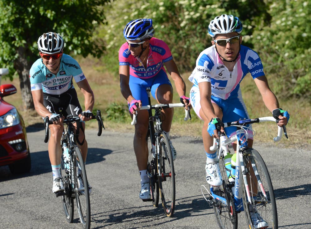 Benedetti, Malori chase, Giro d'Italia 2012, stage 6