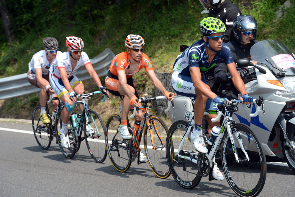 Amador leads escape, Giro d'Italia 2012, stage eight