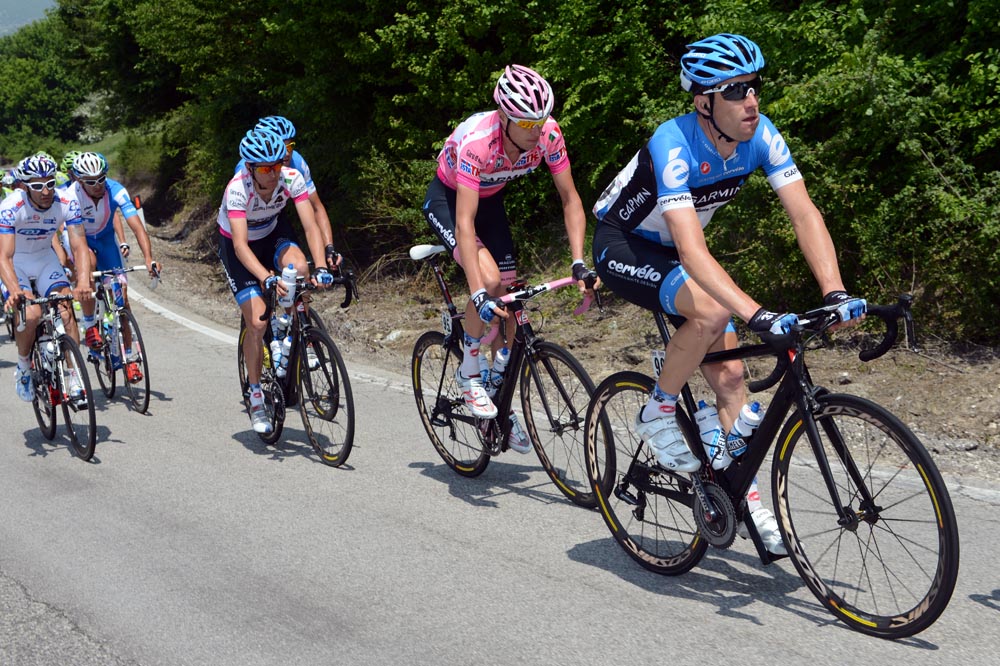 Christian Vande Velde and Ryder Hesjedal, Giro d'Italia 2012, stage eight