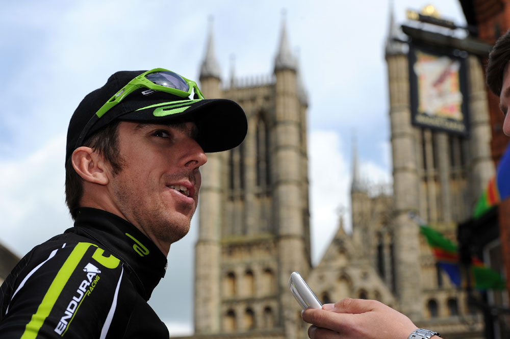 Russell Downing by cathedral, Lincoln Grand Prix 2012 Russell Downing by cathedral, Lincoln Grand Prix 2012